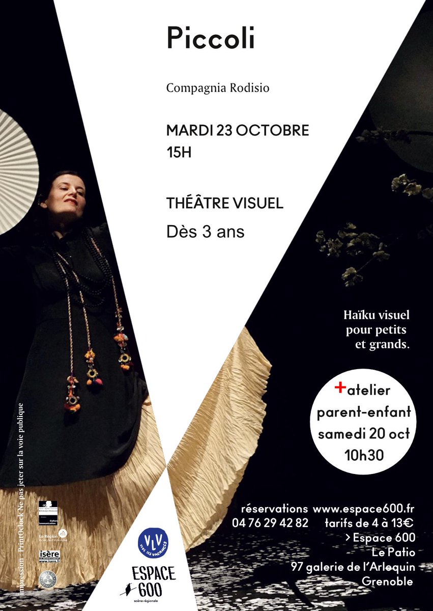 Espace600's tweet photo. 1er atelier parent-enfant de la saison avec la Compagnie Rodisio samedi 20 octobre à 10h30.
Gratuit sur inscription pour les enfants et (grands) parents spectateurs de Piccoli, haïku visuel pour petits (dès 3 ans) et grands ! https://t.co/ExnrkufVTf