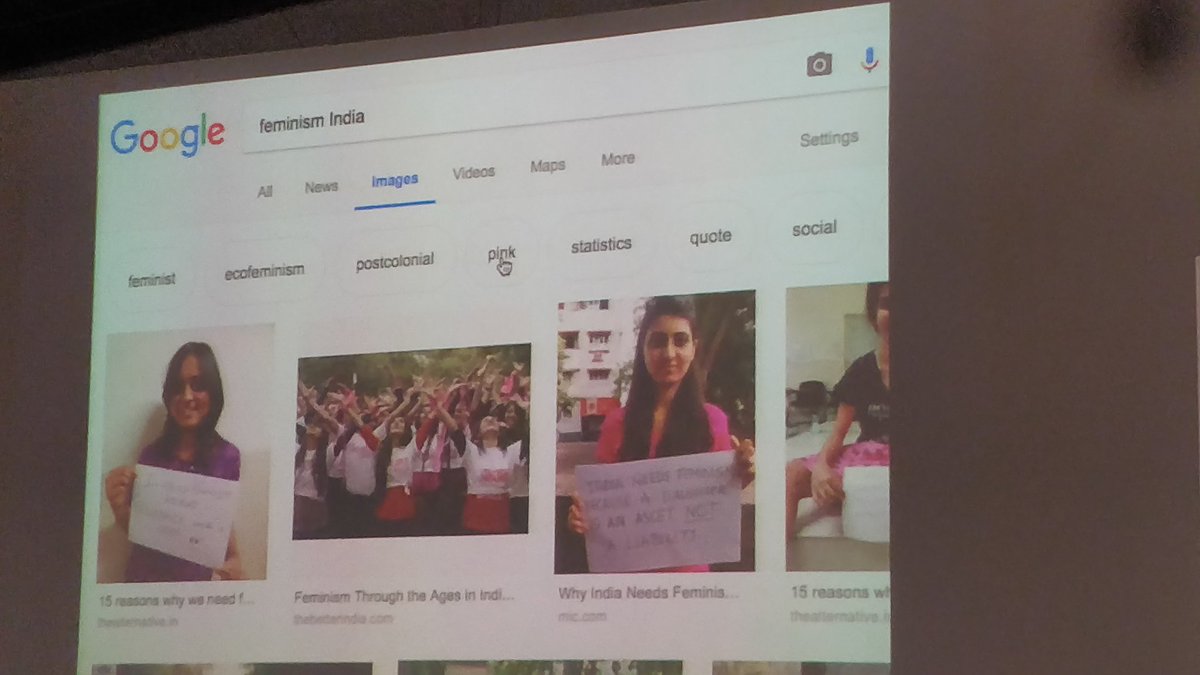 The correlation between feminism and pink in Google search. #FearOfAI 

@NUMA_blr @ADI_Bengaluru