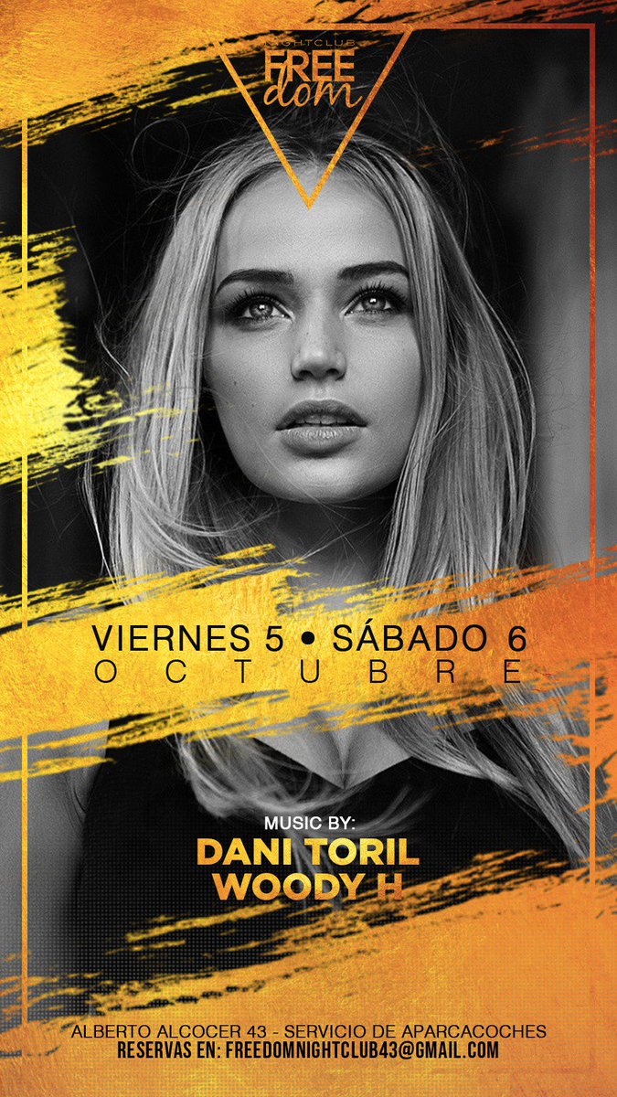 DavidCumplido's tweet photo. #Viernes y #Sábado la mejor #Fiesta de #Madrid en #FreedomMadrid y también las mejores #Fiestas de diario.

#Listas y #Reservados - @DavidCumplido 615152804 https://t.co/ps6akkmGPV