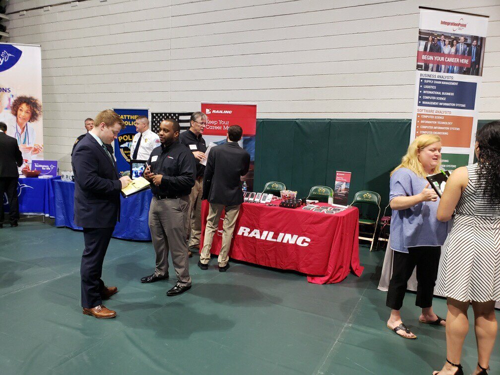We met a lot of talented students at the recent <a href="/unccharlotte/">UNC Charlotte</a> career fair. Look for us at the <a href="/ECUCET/">ECU Engr&Technology</a> career fair on Oct. 17. And check out our current openings at recruiting.ultipro.com/RAI1006RLNC/Jo…. #ITjobs