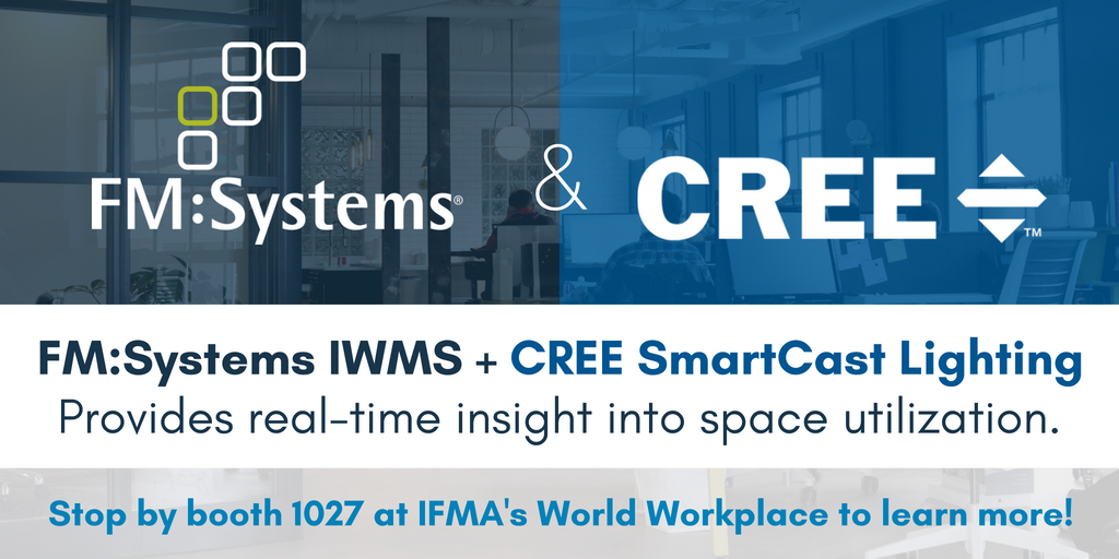 LifeCycleBIM's tweet image. Stop by booth 1027 at #WWPChar18 to learn about our integration with @Cree's SmartCast Lighting. #SpaceUtilization #IoT