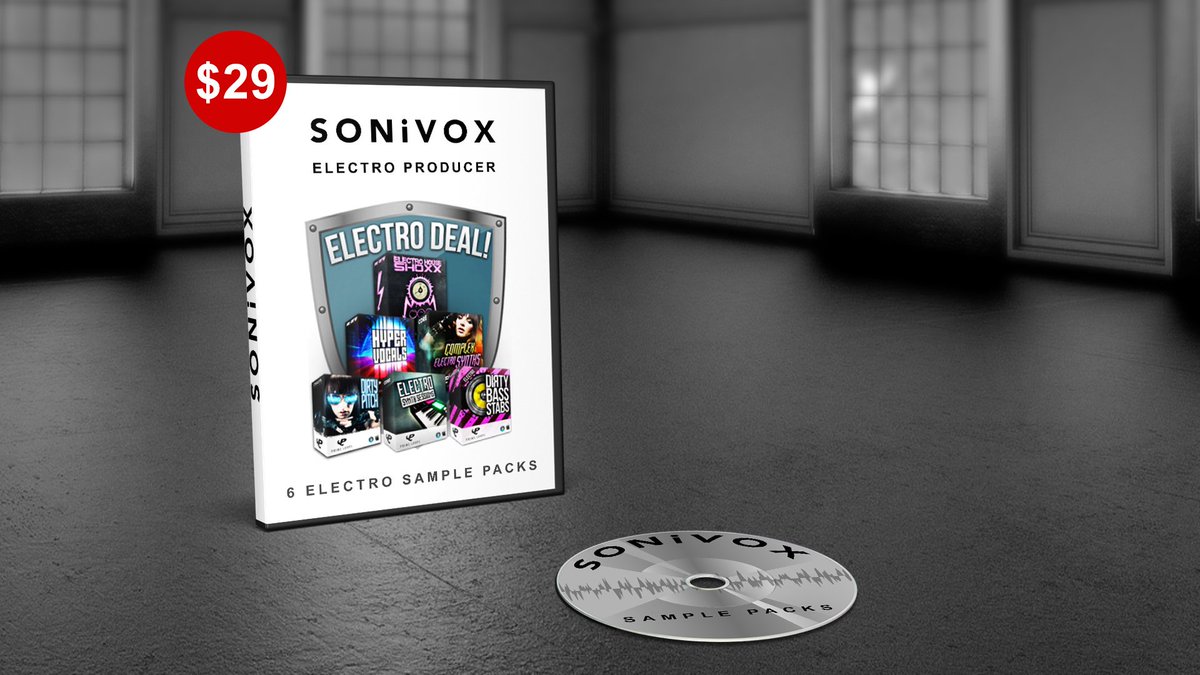 SONiVOX Electro Producer on promo at 70% OFF: With SONiVOX Electro Producer you’ll find sonic inspiration in the form of charged synths, nasty basslines, shocking SFX and hits, and of course, some extra thumping drum loops! From today is on sale at $29,… dlvr.it/QmHLwr