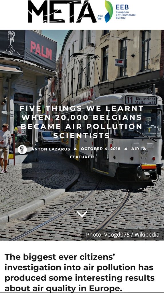 jonashelseth's tweet photo. 5 lessons from #CurieuzeNeuzen 🇧🇪
https://t.co/SD2rFtdorL

1. People care about #AirQuality

2. In a city, you're probably facing dangerous #AirPollution 😷 levels

3. The threat depends on your #city 🏙

4. Even your #street

5. Spiders 🕷️🕸 ruin tests
#META
H/t @CleanAirBXL https://t.co/O9NYjlWfKd