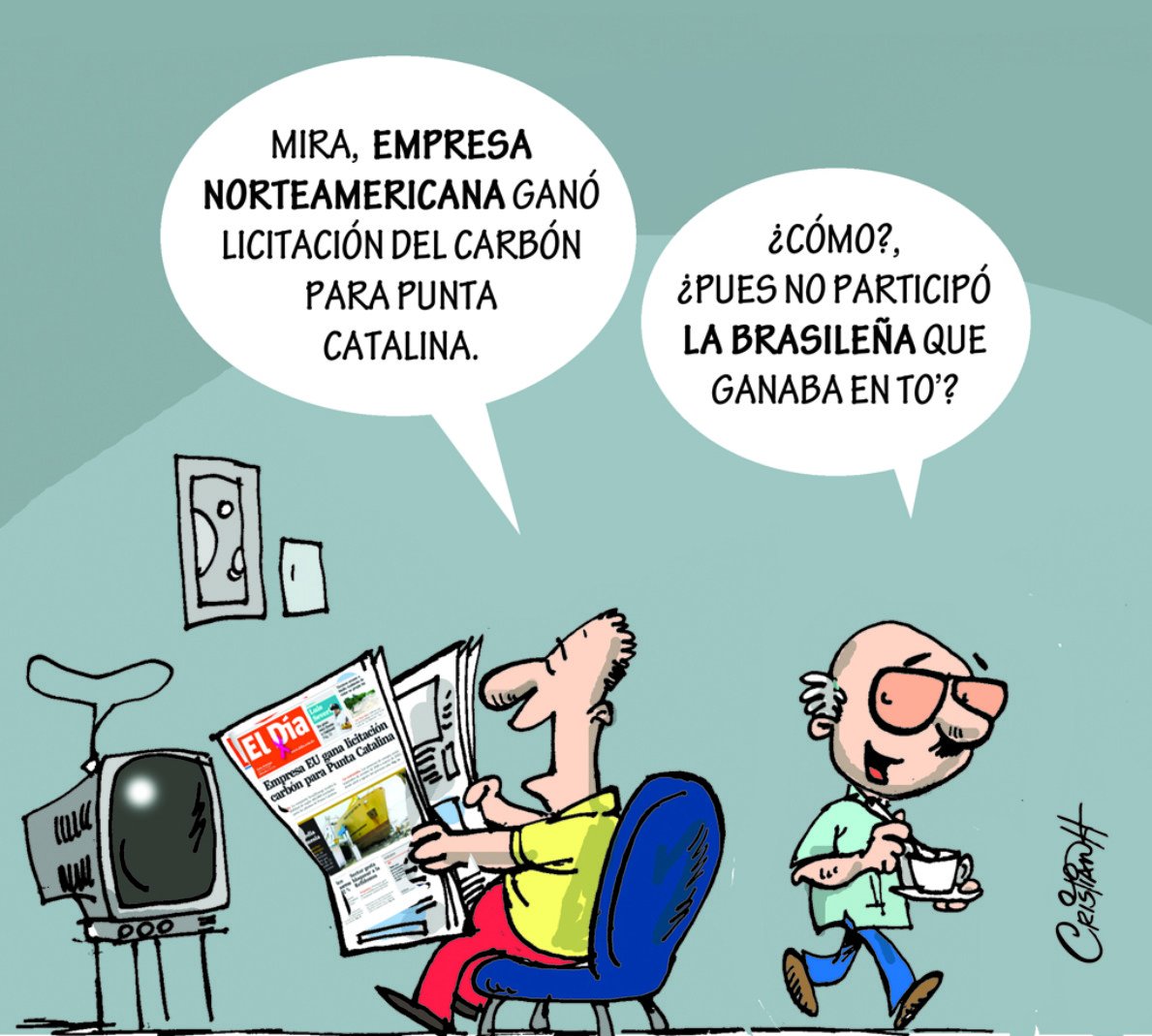 Periódico El Día on Twitter: "Esta es nuestra caricatura de hoy Punta  Catalina... Por: Cristian Hernández https://t.co/RX2Zf9qCeC  @criscaricaturas #PeriódicoElDía https://t.co/h8NSGBWg5A" / Twitter