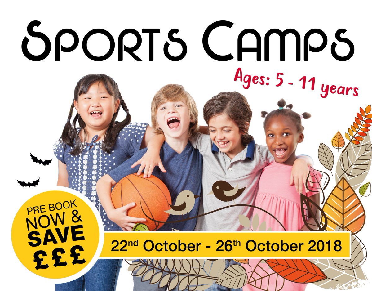 🎃 Sports Camps - October Half Term 🦇

Available at:
@SaleLeisure 
<a href="/AltrinchamLC/">Altrincham Leisure</a> 
@StretfordSV 

Activities include swimming, football, cricket, basketball, team games, bouncy castle and lots more.Find out more and book online today >>> bit.ly/SPORTCAMPS

#sportscamp