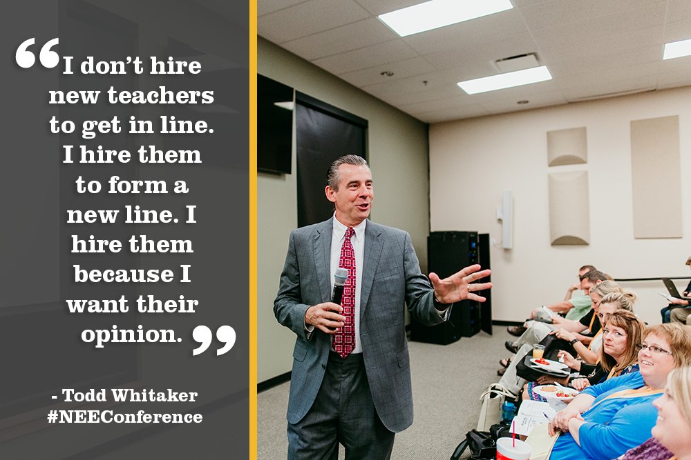 NEEAdvantage's tweet photo. #TBT to our #NEEConference two weeks ago and keynote address from @ToddWhitaker. https://t.co/ipU6QaMNcN