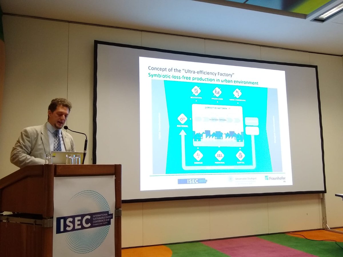 GREENFOODS_AEE's tweet photo. Ivan Bogdanov, Fraunhofer IPA, energy efficiency and flexibility for urban Industrial production Sites through integration of Ground source heat pumps #ISEC2018 https://t.co/Z5SXTZpvJt