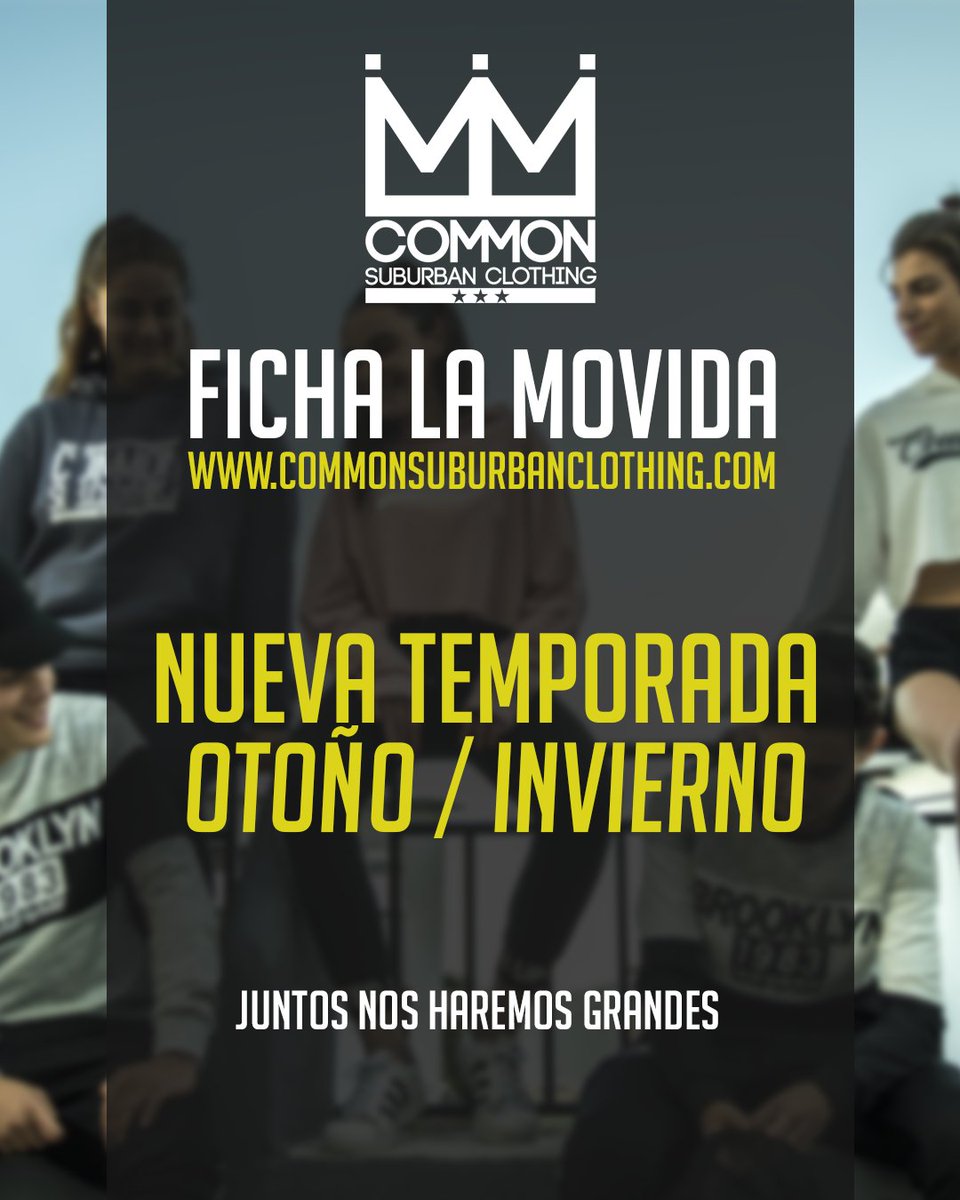 COMMONSCLOTHING's tweet image. Hola amigos/as ya podéis fichar la nueva temporada OTOÑO / INVIERNO en nuestra webshop!! Además hoy es #CRAZYJUEVES podéis disfrutar del envío gratis durante todo el día ;) commonsuburbanclothing.com