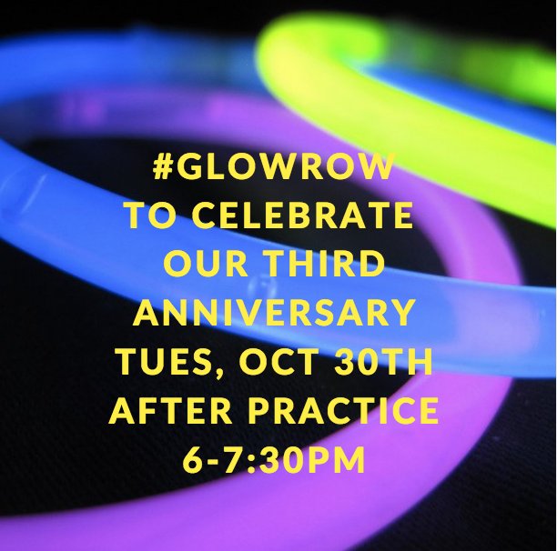 JordanLakeCrew's tweet photo. Tweets from @ThamesTradesmen always hit the mark but their tweet this morning, about lighting up dark morning practices, inspired us to go for our first ever #GlowRow to celebrate our third birthday. Team, save the date, Tues Oct. 30th 6-7:30pm after an all team practice😎 https://t.co/v6BUOLC8RO