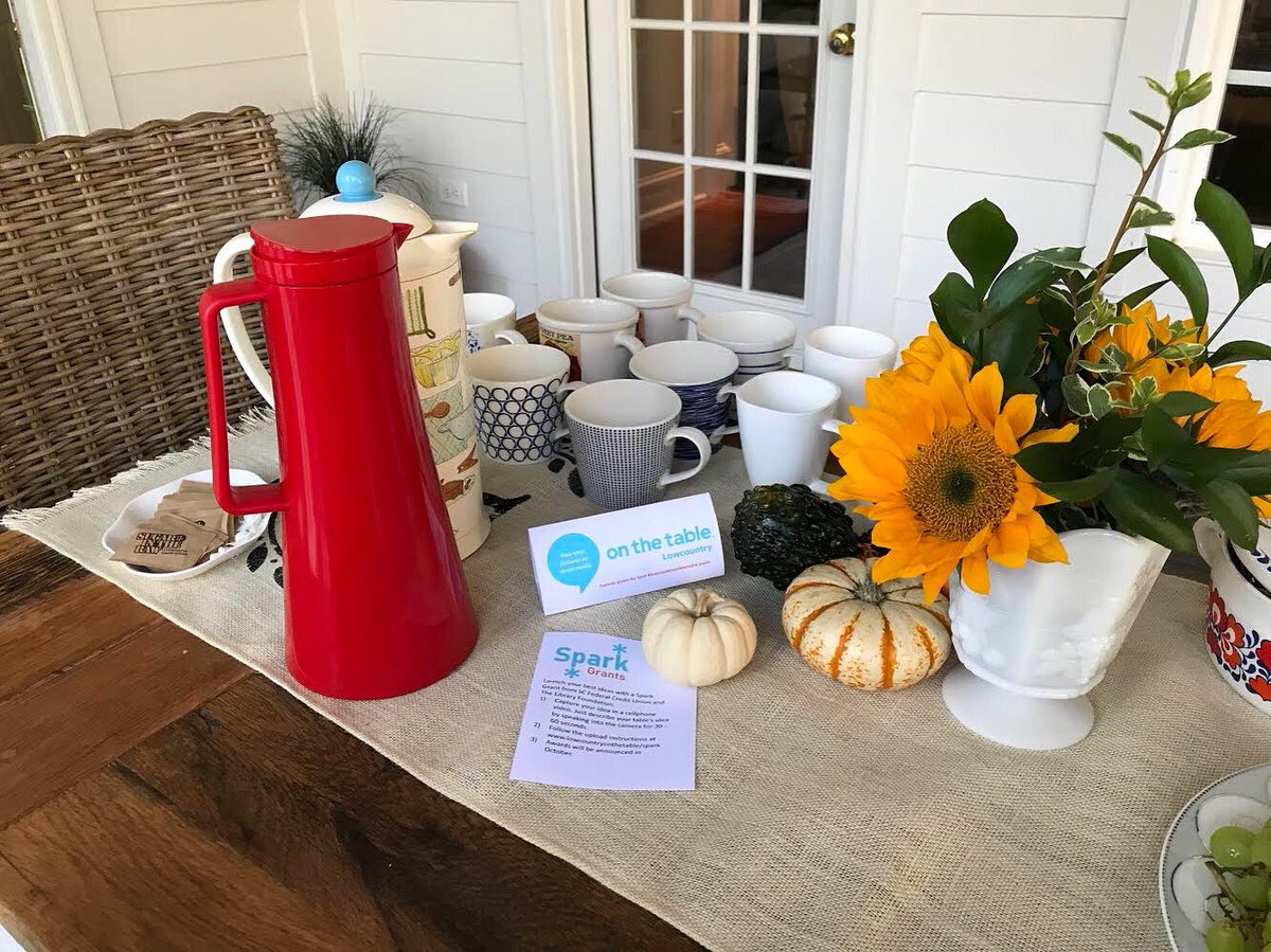 onthetablesc's tweet image. Coffee with a side of conversation this morning for #LowcountryOnTheTable. Share your thoughts, images or videos with us by tagging our profile or using #LowcountryOnTheTable.
