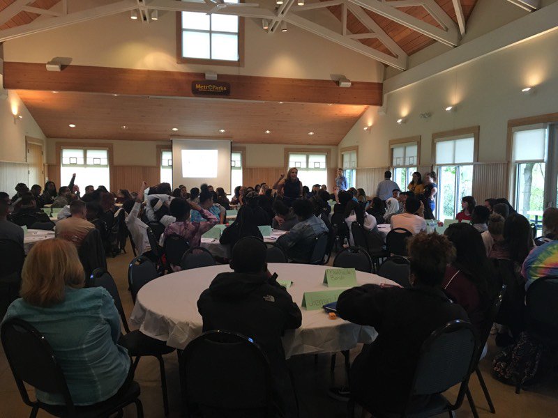 CCAA students ambassadors from every APS high school came together to learn about leadership, confidence and representing their schools.  <a href="/akronschools/">Akron Public Schools</a>  <a href="/CCAofAkron/">College & Career Academies of Akron</a> #MyFutureStartsHere