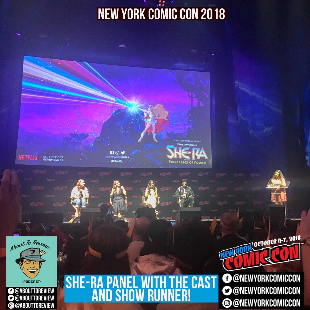 abouttoreview's tweet photo. She-Ra panel with the cast! @DreamWorksSheRa
Day 1 of @newyorkcomiccon at @javitscenter!
Make sure to follow @AboutToReview for full #NYCC coverage!
#abouttoreview #podcast #filmcritic #blerd #MarvelNYCC #DCNYCC #NYCC2018 Listen to the podcast here: https://t.co/kSoqgnGH7d https://t.co/NpkJbHTWmm