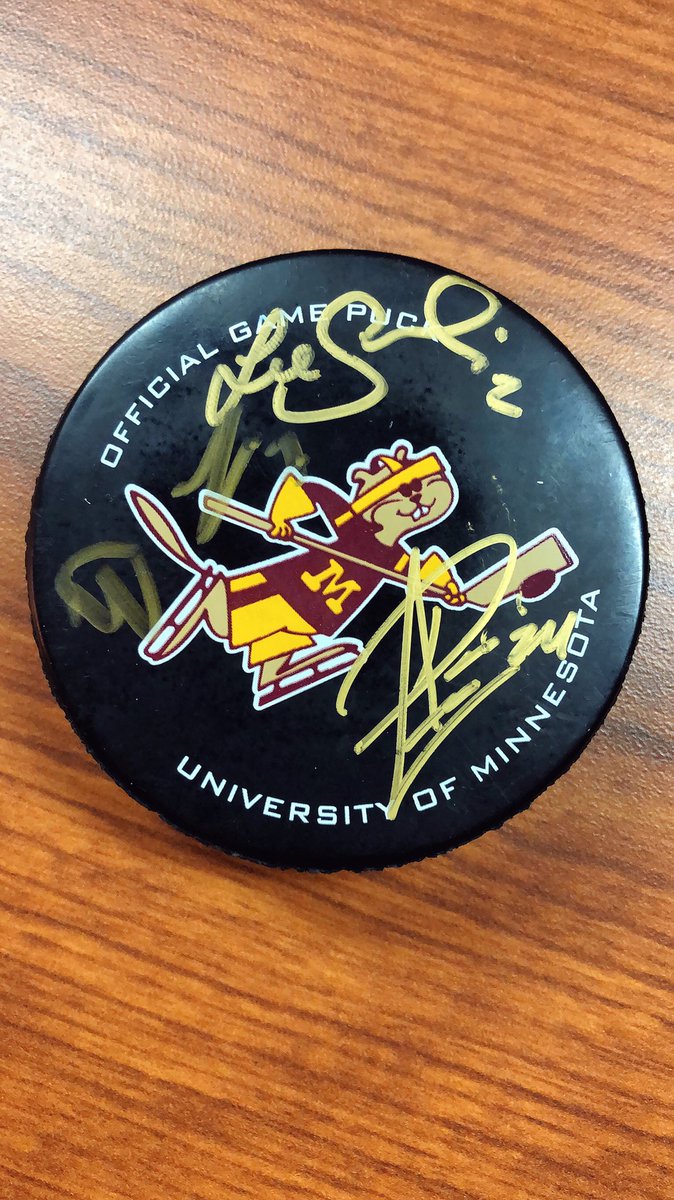 GopherWHockey's tweet photo. #GWH giveaway time! RT for your chance to win this puck signed by three of our #GopherOlympians. 🇺🇸🇫🇮✍️ https://t.co/ylkneME73y