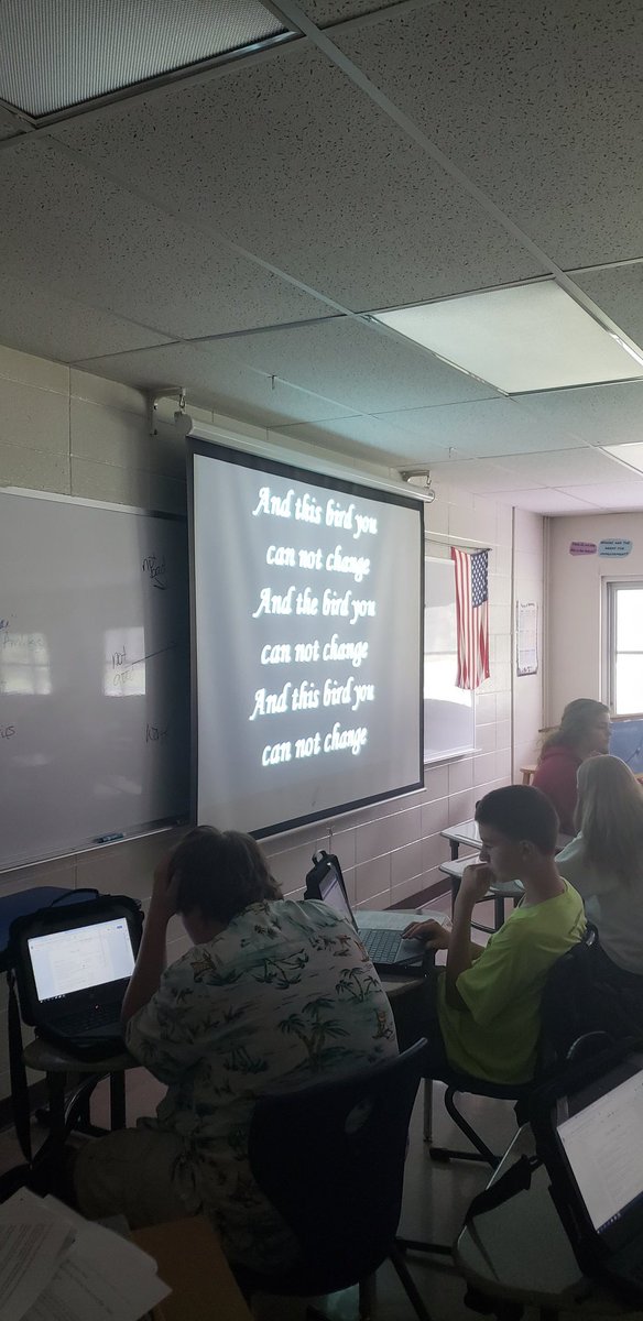 It's"Freebird" day in Honors 10! #poetry