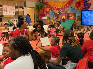 SydneyAhearn's tweet photo. I LOVE these pictures of a #GAPreKWeek celebration at @APSCCES - way to make sure families were included in the fun! @aps_OEL @apsupdate @ccespanthers @CarstarphenMJ  (Thanks to Tomika for the photos!) https://t.co/4y3Hf1rP8J