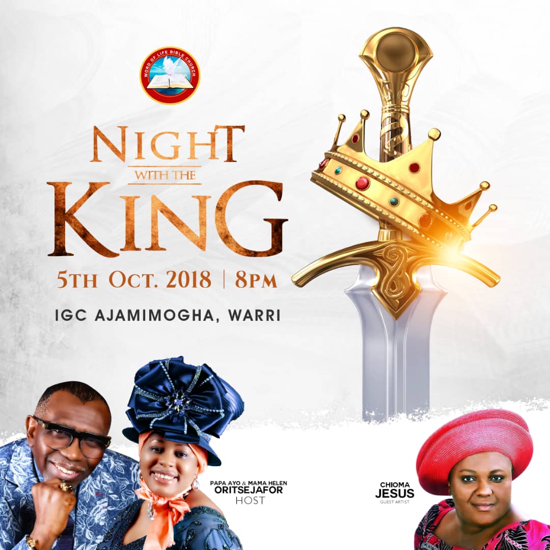 wlbcigc's tweet photo. You are specially invited to "A Night With The King"
A power packed alright program at the International Gospel Centre, Ajamimogha.
Time: 8pm
Chioma Jesus will be ministering in songs.
#GodBlessYou
#ANWTK
#Wlbc https://t.co/vzMLitZ8NM
