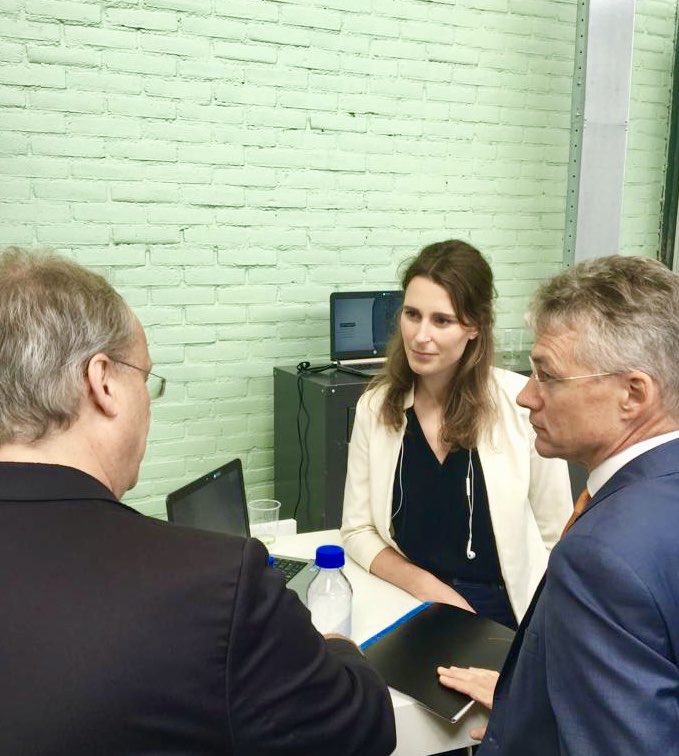 IoniqaCircular's tweet image. Ioniqa on tour 2018: discussing the launch together with @UnileverNL of circular PET plastic with SG Maarten Camps @MinisterieEZK at @Inno_Expo @rotterdam #IE2018