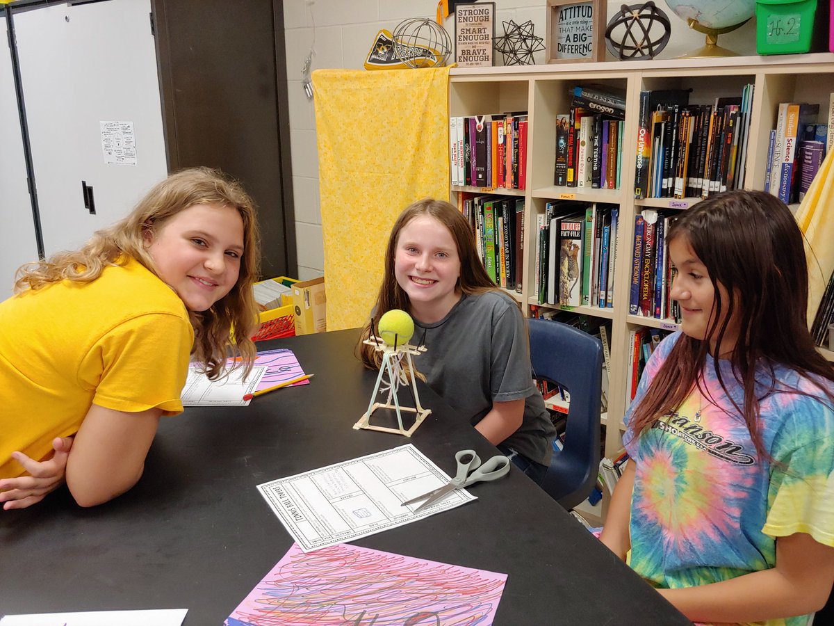 angmerenbloom's tweet photo. Using design thinking and STEM to build towers that can support a tennis ball. #lpsleads #heritagems #notaseasyasitlooks https://t.co/9m6wGMZ4uf