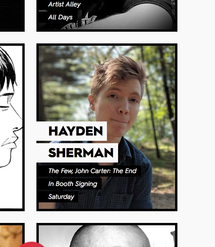 Had a legit moment of "WHO THE HELL IS THAT?" while scrolling down the NYCC guest page