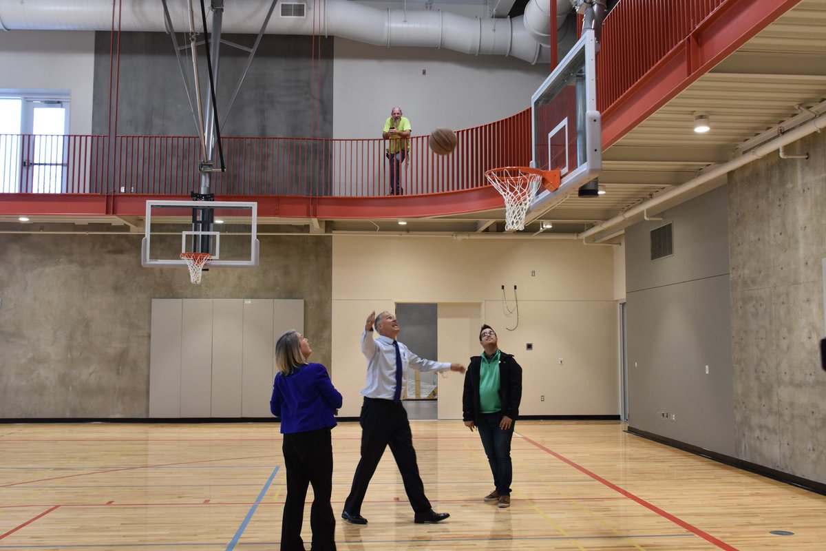 GovBobFerguson's tweet photo. Trudi and I enjoyed a sneak preview of Tacoma’s new Eastside Community Center, an inspiring example of what can happen when young people lead and community leaders partner together. As organizer Shalisa Hayes said today, “This is a dream come true for so many.” Congrats #Tacoma! https://t.co/s1OERQolQi