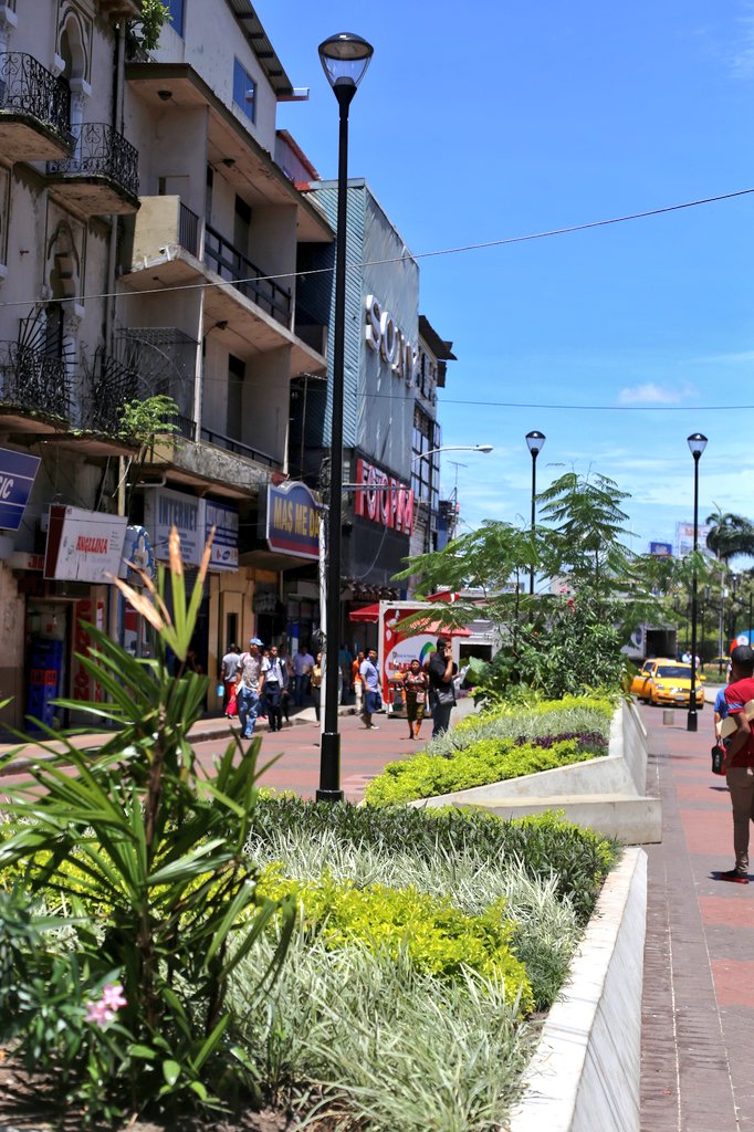 Panamaalcaldia's tweet photo. La histórica Peatonal en la Avenida Central tiene una nueva cara. Con la #RevitalizaciónUrbana este icónico lugar cobra vida después de muchos años en abandono. Te invitamos a que recorras este renovado espacio público. #UnaMejorCiudadEsPosible https://t.co/a1dryvw9V4
