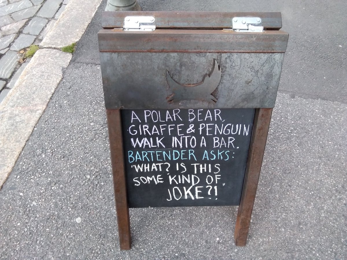 Good beer and bad jokes are what we are known for.