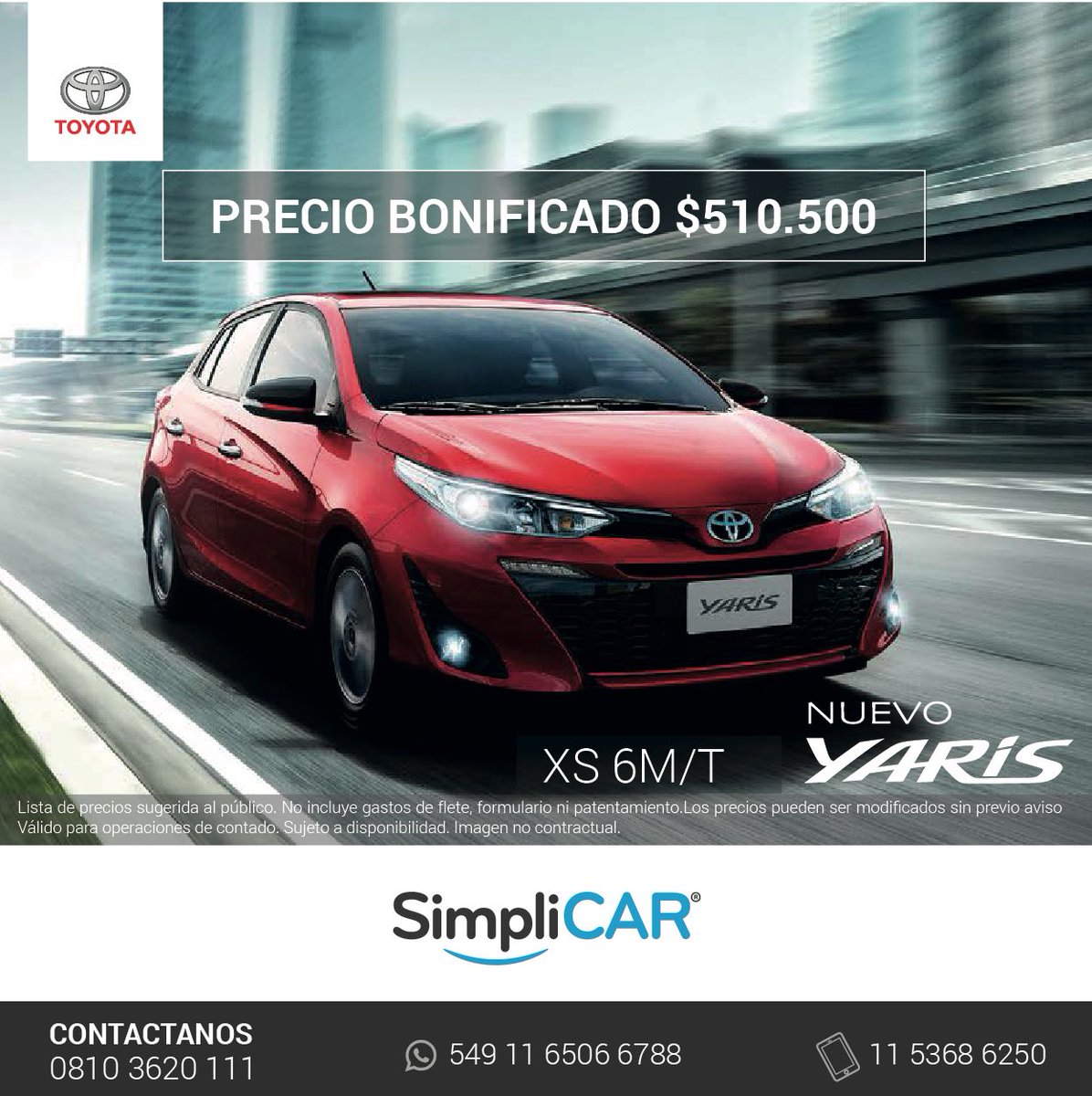 El nuevo Toyota Yarís ya está en simplicar!!! Conectate a simplicar.com y tenelo con los mejores beneficios!!! #yaris #Toyota #autos #0km #simplicar
