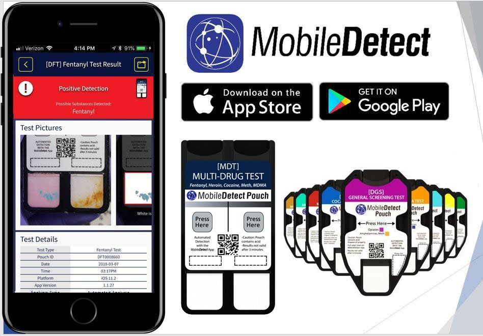 DetectaChem's tweet image. The full version of the #MobileDetect App is now available at no cost in the #AppleStore and #GooglePlay. You can purchase MobileDetect Pouches online at ow.ly/FrSH30m4fkl!