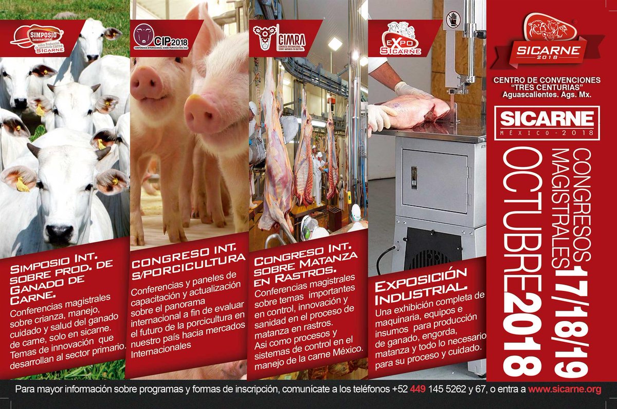 PORK_EXPO's tweet photo. Ya estamos a pocos días de PORKEXPO 2018! aproveche las ultimas entradas que quedan! 
17-18-19 de octubre, Aguascalientes; Ags.
Asista a alguno de nuestros congresos 
Mayor información: 
Nancy Marin / nancy@pork-expo.org / +52 449 145 5262 https://t.co/ZiqZVVIXBh