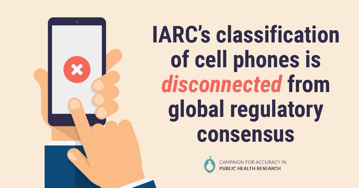IARC’s classification of radiofrequency from cell phones as “possibly carcinogenic” is a prime example of the agency’s outdated and faulty process: ow.ly/ibqQ30m193B