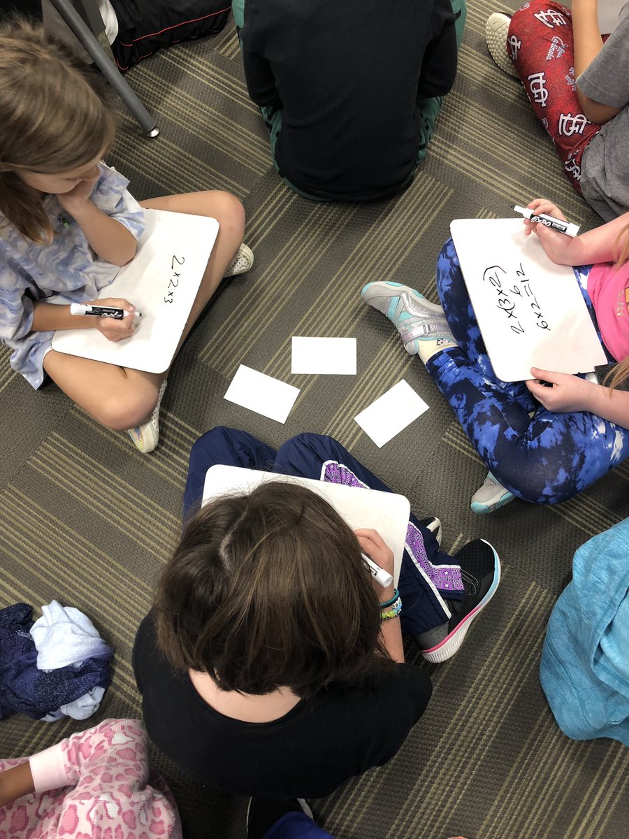 MrsOConnor33's tweet photo. Practicing some associative property of multiplication with a little war game! #pcr3proud #compasselempcr3 #3rdgrade @CompassElemPCR3 https://t.co/dcZjcTBpwR