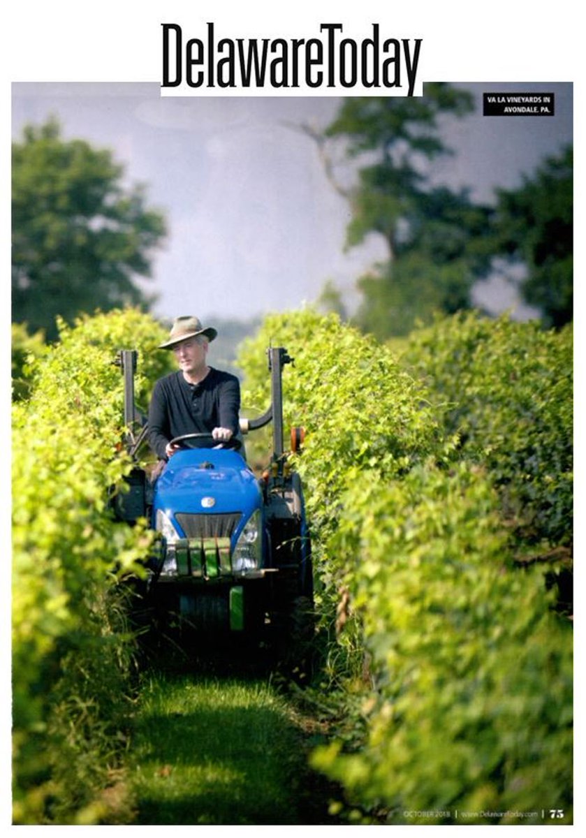Va La Vineyards (@valavineyards) on Twitter photo Tractor porn.
Many thanks to <a href="/DelawareToday/">Delaware Today Magazine</a>, <a href="/caphotography/">Carlos AlbƔn</a>, and writer <a href="/Battonage/">Roger Morris</a>.
#TheLittleVineyard #BrandywineValley #VisitWilm #VisitPhilly Tractor porn.
Many thanks to <a href="/DelawareToday/">Delaware Today Magazine</a>, <a href="/caphotography/">Carlos AlbƔn</a>, and writer <a href="/Battonage/">Roger Morris</a>.
#TheLittleVineyard #BrandywineValley #VisitWilm #VisitPhilly