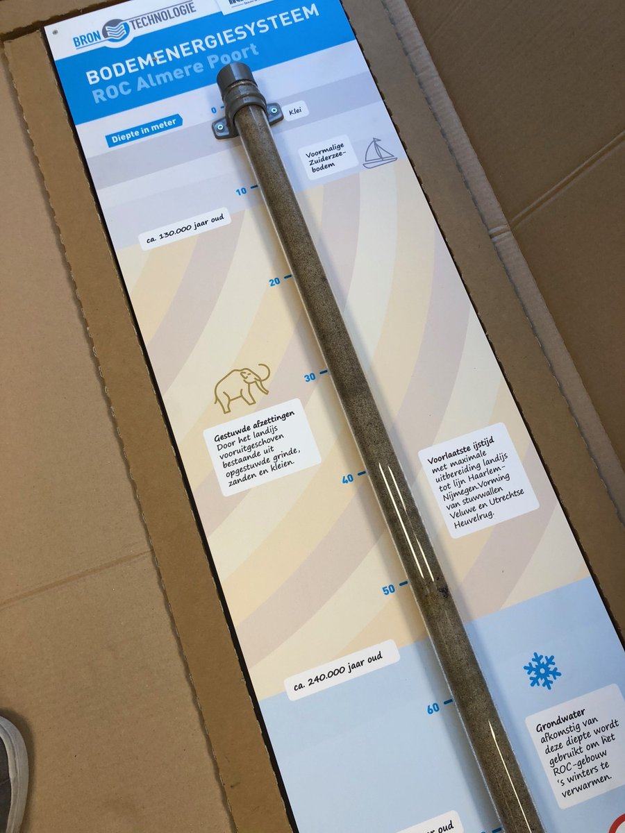 Vandaag feliciteren <a href="/BRONTECHNOLOGIE/">BRON|TECHNOLOGIE</a>, Lithos en ITR <a href="/ROCvanFlevoland/">ROC van Flevoland</a> met de opening van ROC Almere Poort! Samen een infopanel gemaakt om te leren hoe #bijzonder en #duurzaam 🌍#bodemenergie nou eigenlijk is en waar de energie vandaan komt!  ❄️☀️