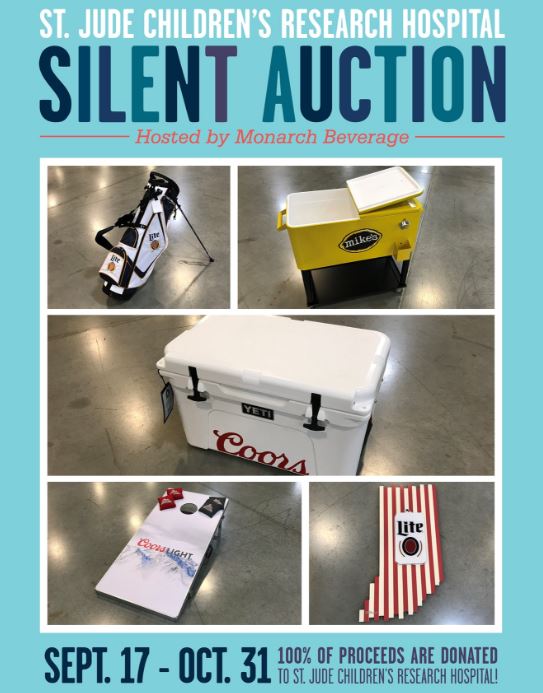 monarchdistro's tweet image. Don't forget, our @MillerCoors online auction for @StJude is open through the end of October! Help us save a child's life with a #retweet or a #bid! Take home some hard to find #beer gear here: 32auctions.com/stjudemillerco…