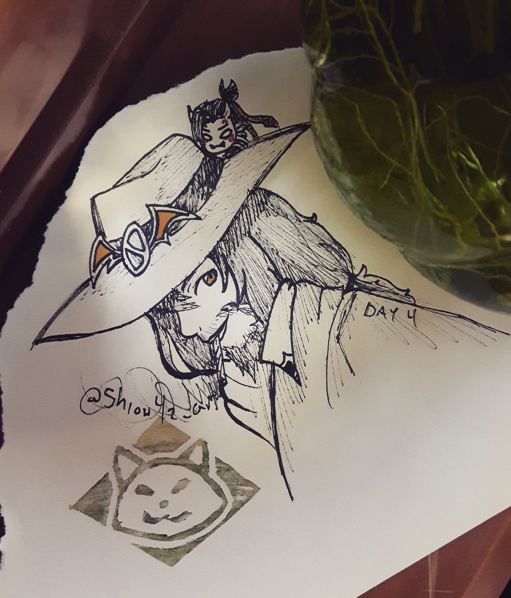 ShioriAkaitsuki's tweet photo. Day 4! #Inktober #inktober2018 #mccree #jessemccree #hanzo #hanzoshimada #demonhanzo #huntermccree #mchanzo #art #Overwatch https://t.co/9rNzjOLBC2