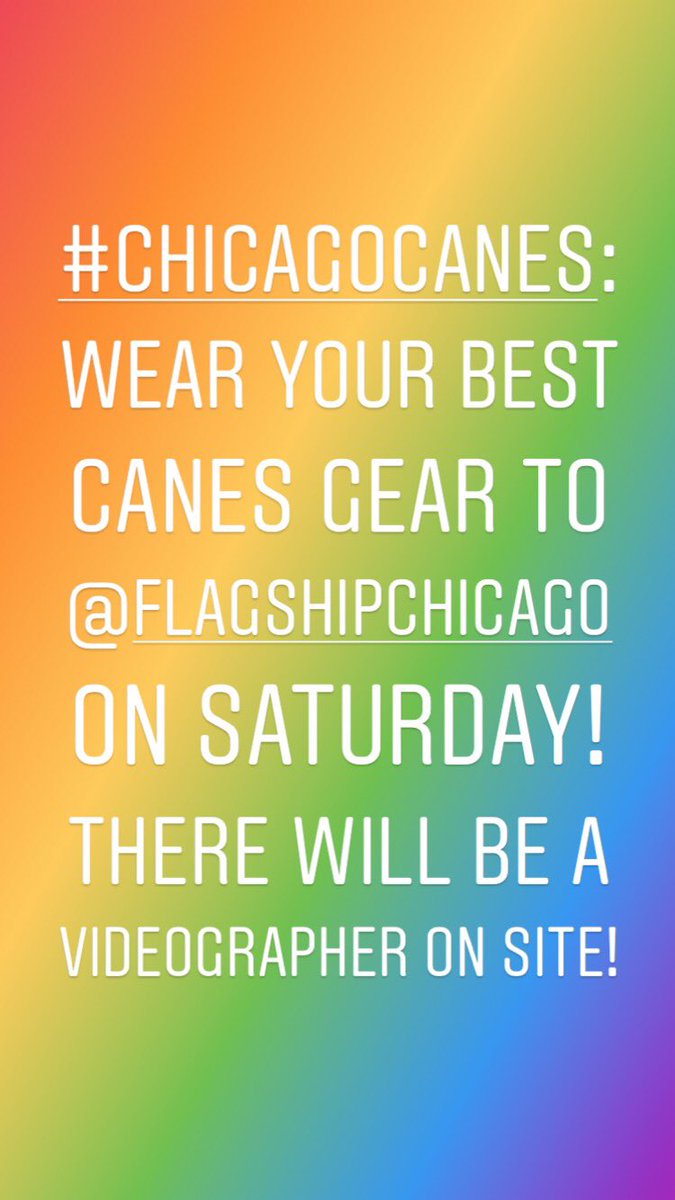 ChicagoCanes's tweet photo. See you on Saturday at @FlagshipChicago! #ChicagoCanes #BeatFSU https://t.co/RZkHhmQS3M