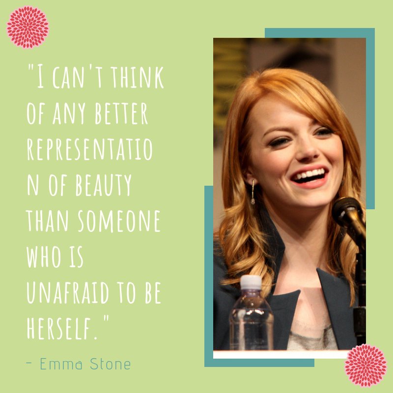 Emma Stone is, in our eyes, one of the most influential role models of her generation. What a perfect #quote! #ThursdayThoughts