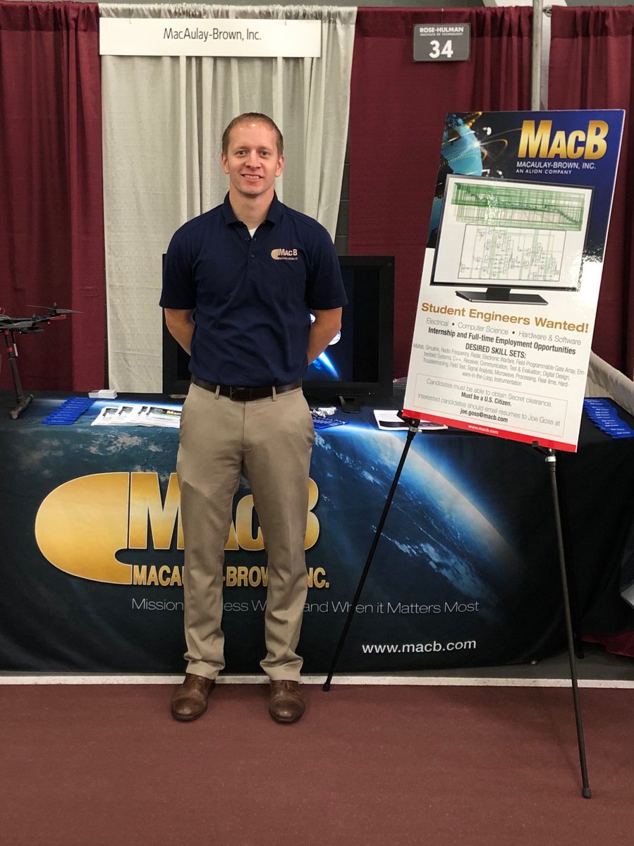 MacB_Careers's tweet photo. Huge shout-out to @RoseHulman for letting us come back to their #FallCareerFair . We enjoyed meeting #RoseHulman's finest and brightest. If you didn't get a chance to talk with one of our #recruiters, check us out at https://t.co/MnEX6JlS1U #WhyMacB #JobFair #JoinOurTeam https://t.co/bvbZn1PzXm