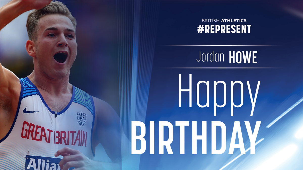 BritAthletics's tweet photo. 🎂 A very Happy 2⃣3⃣ Birthday to @ParaAthletics world championship T35 100m 🥈 and double European 100m &amp; 200m 🥉 medallist, @jordanhowe2012! 🎂 https://t.co/yCKvnAXdtC