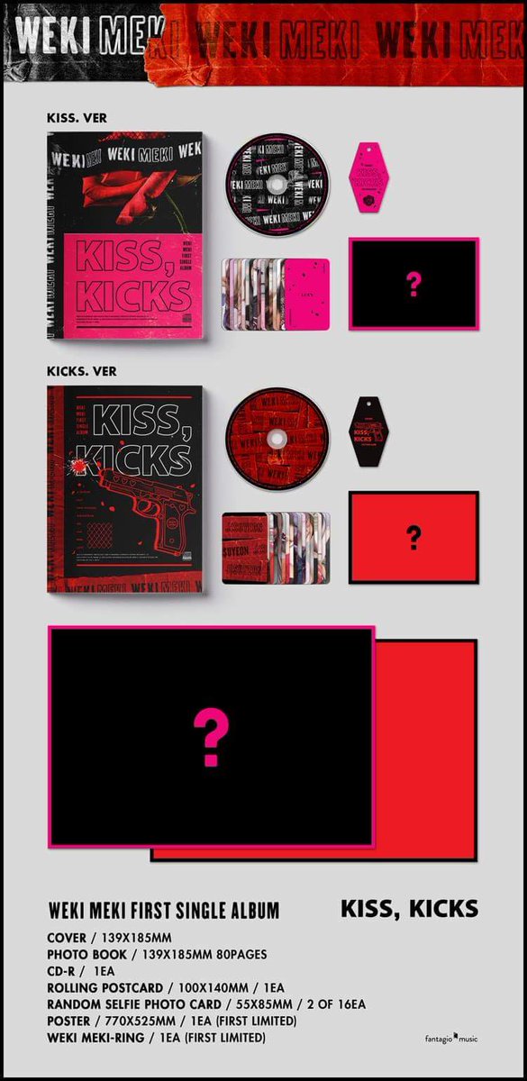 quillshop's tweet photo. Weki Meki 1st Single Album "KISS,KICKS" + Poster (ระบุ KISS/KICKS ver)

Release 11.10.2018

Price : 450 Baht/version 

รายละเอียด https://t.co/ERfBkZHRri

#พรีออเดอร์เกาหลี
#ตลาดนัดรวมด้อม #ตลาดนัดWEKIMEKI https://t.co/HORMuGlY3q