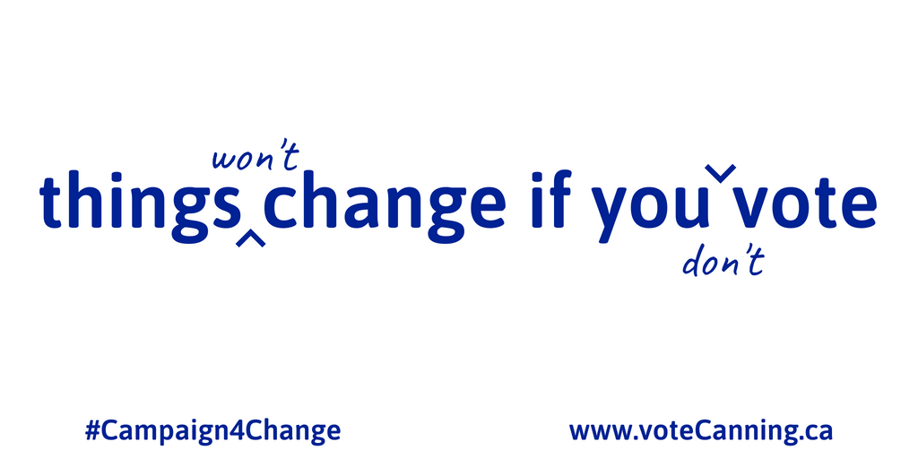 VoteCanning's tweet photo. This election affects you more in your day to day life than any other level of government. 

Vote on October 22, or at one of the advanced voting locations from the 13th to the 17th. 

https://t.co/UVTqI8sXjG 
#Campaign4Change https://t.co/7EUDWAaT8E