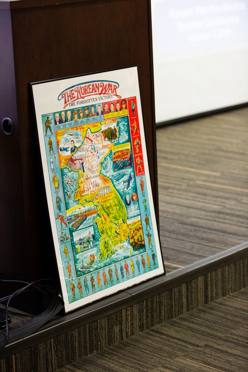 cehdtamu's tweet image. ICYMI we had a special aggie on campus yesterday. Larry Kinnard ‘49, Korean War veteran, spoke at a conference to inspire #transformationalteaching and give pre-service teachers the opportunity to engage with living history.