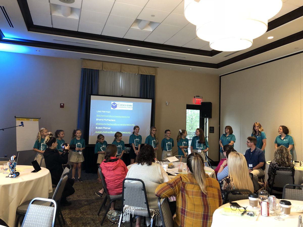 techlane's tweet photo. Girls leading the way in robotics! I love it, Cornerstone Community School. #GARed18 https://t.co/s3EXdgSrAu