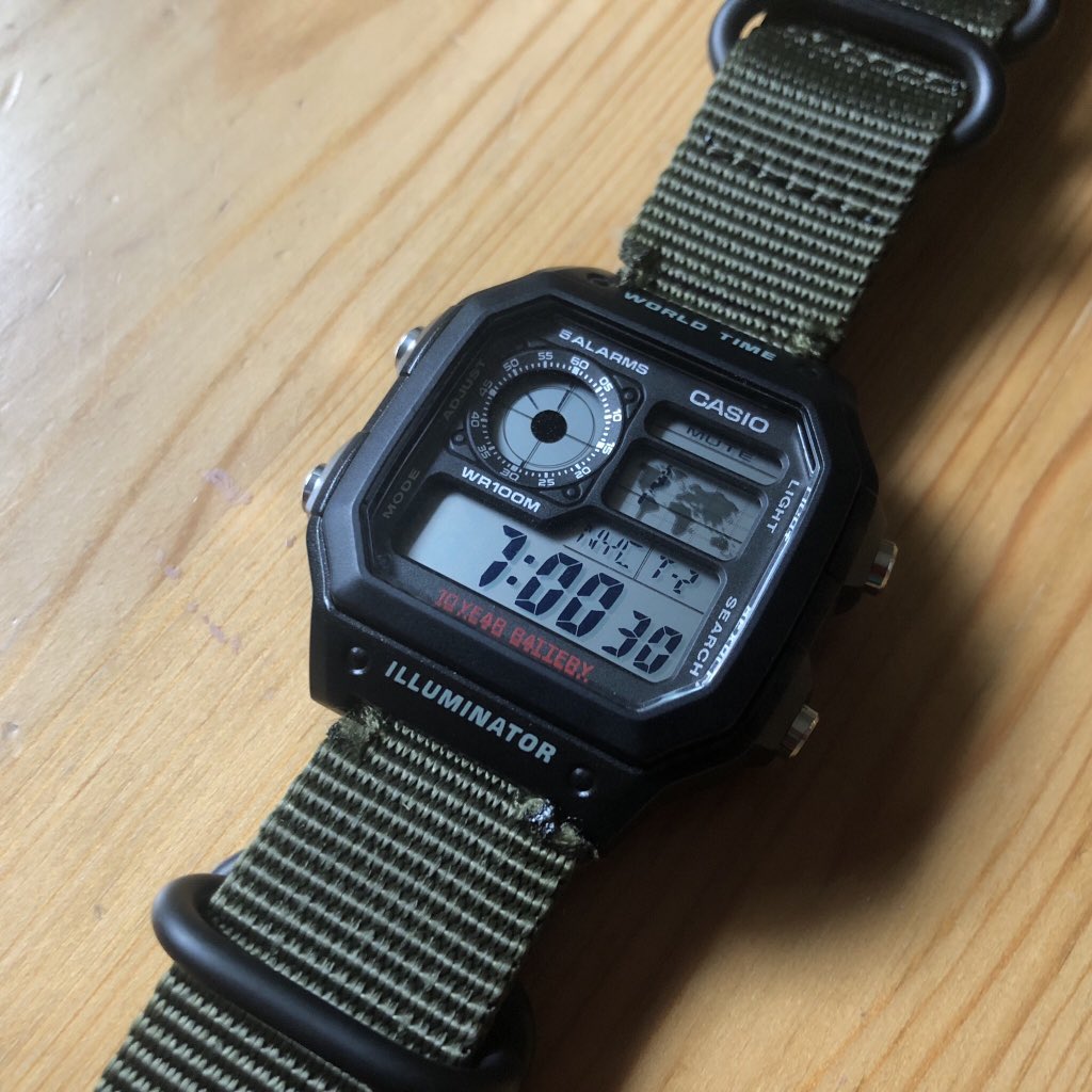 casio illuminator nato strap