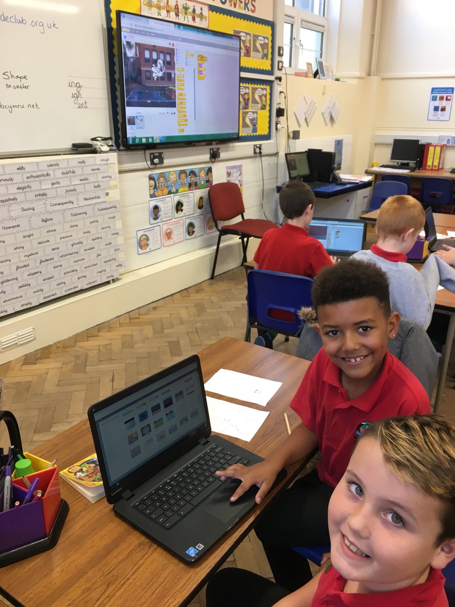 DanygraigP's tweet photo. Coding club got off to a spooky start this evening as we started to program our own โghost blasterโ games #ERWCodeClub @ERW___ #DYGPDC https://t.co/7ghRvJ2rbS