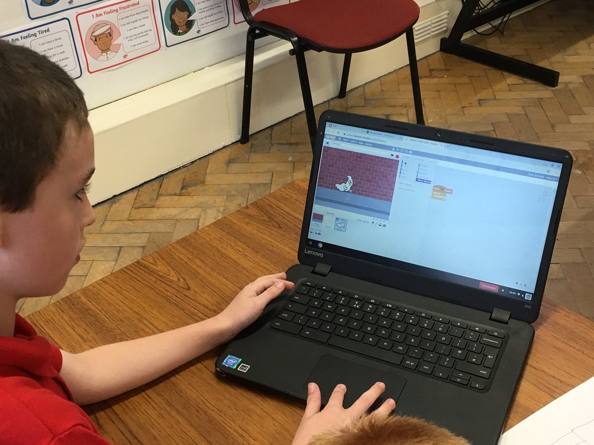 DanygraigP's tweet photo. Coding club got off to a spooky start this evening as we started to program our own โghost blasterโ games #ERWCodeClub @ERW___ #DYGPDC https://t.co/7ghRvJ2rbS
