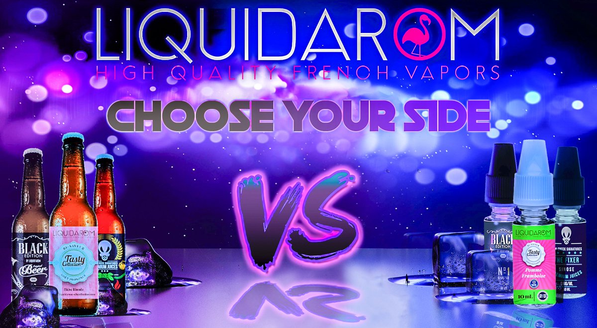 Liquidarom's tweet photo. Choose your side : #bières ou #liquides ? Venez tester les 2 ! Stand D1. #vapexpo2018 #liquidarom #vape #vapelife #vapelifestyle https://t.co/cZe5WeGIDc