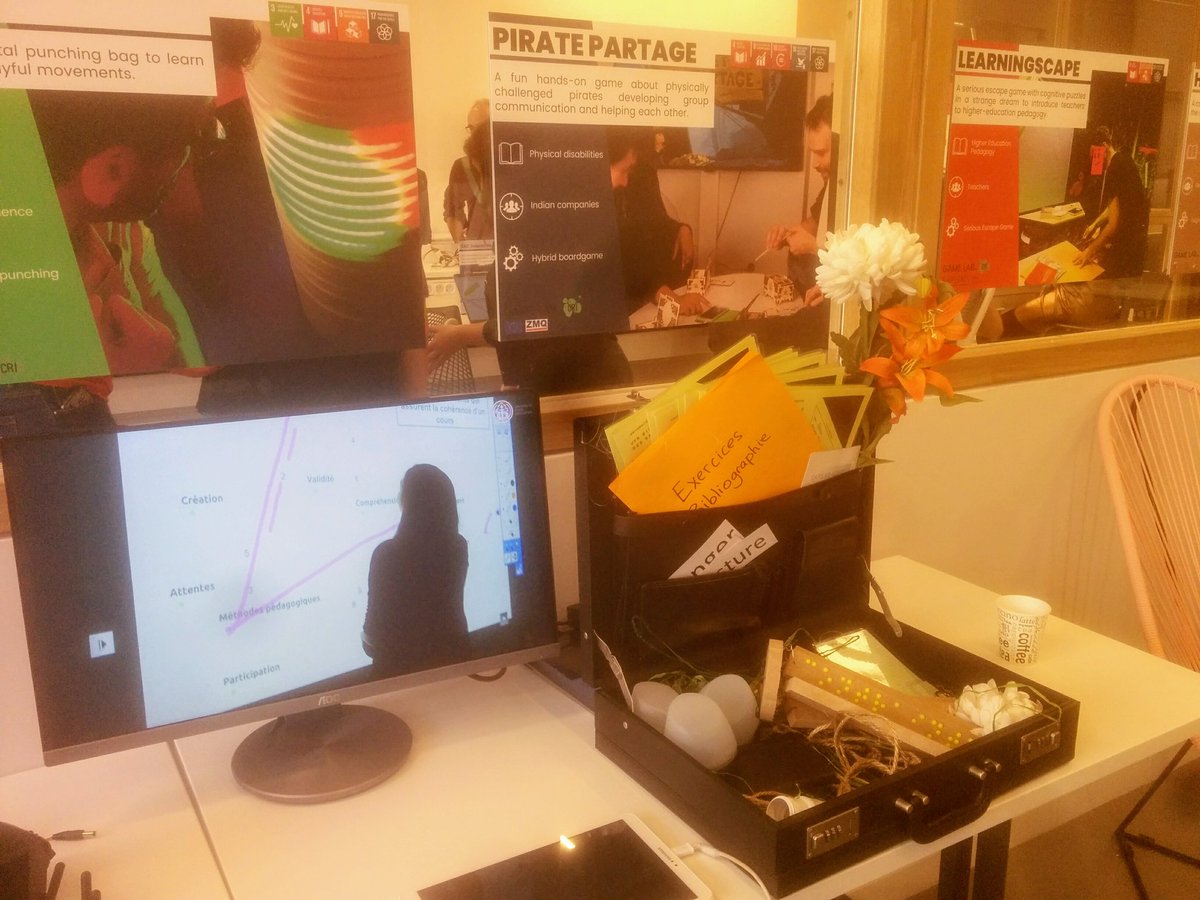 SapiensAspc's tweet photo. Inaugurations des nouveaux locaux de @criparis : le #LearningScape est présent dans l'espace #GameLab. https://t.co/PyjnxyrSbd