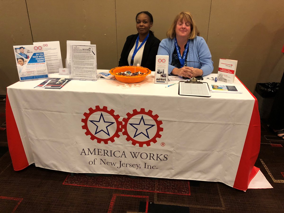 AmericaWorksNJ's tweet photo. We had a wonderful time attending the #GSETA Conference and Thank you for having us! #NJ #AtlanticCity #AmericaWorks #TTW #Burlington #Burlingtoncounty #NewJersey https://t.co/Q02KkIBe9r