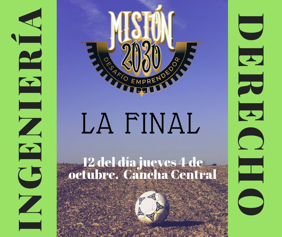 udemp's tweet photo. El agua no nos impidió cumplir, sólo nos falta una final!
HOY 12 del día en la cancha central de la @UdeMedellin_ 
Derecho vs @ingenieriaudem  la final de Fútbol del Desafío emprendedor #mision2030
#finales #retos #barras #aliento #futbol https://t.co/s6SRMNrjlg